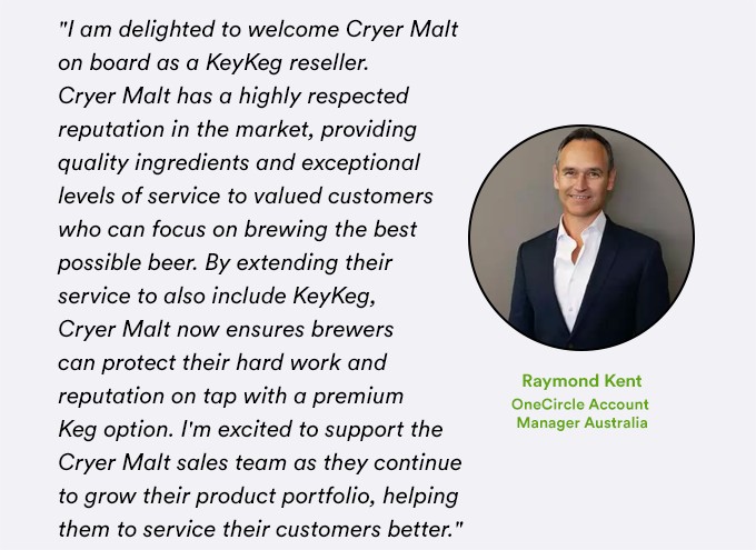 Raymond Kent, OneCircle Account Manager Australia testimonial