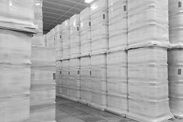 KeyKegs shrink-wrapped and stacked, ready for Handling & Transport